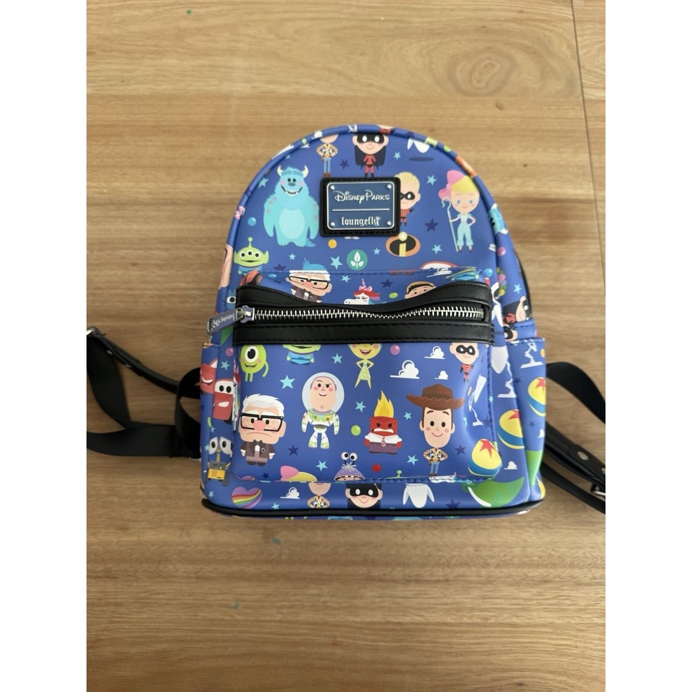 Disney Parks Loungefly Pixar Character Backpack Chibi Disney Parks Exclusive